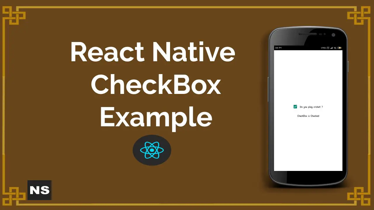 React Native CheckBox Example 